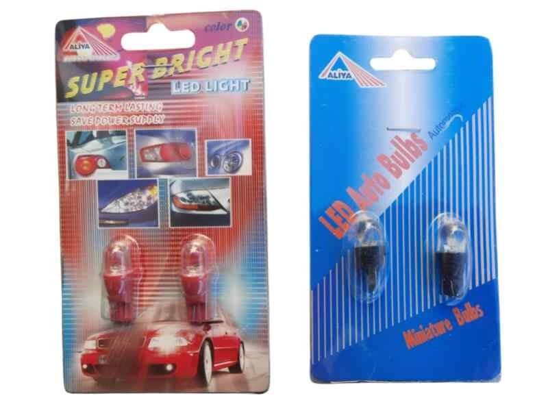 T10 12V Led Ampül 7 Renk 2 Li