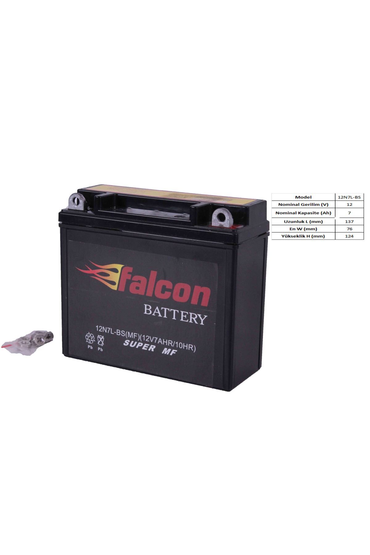 Honda Uyumlu Akü 12-v 7 Ahr (12n7l-bs) Dik Kuru