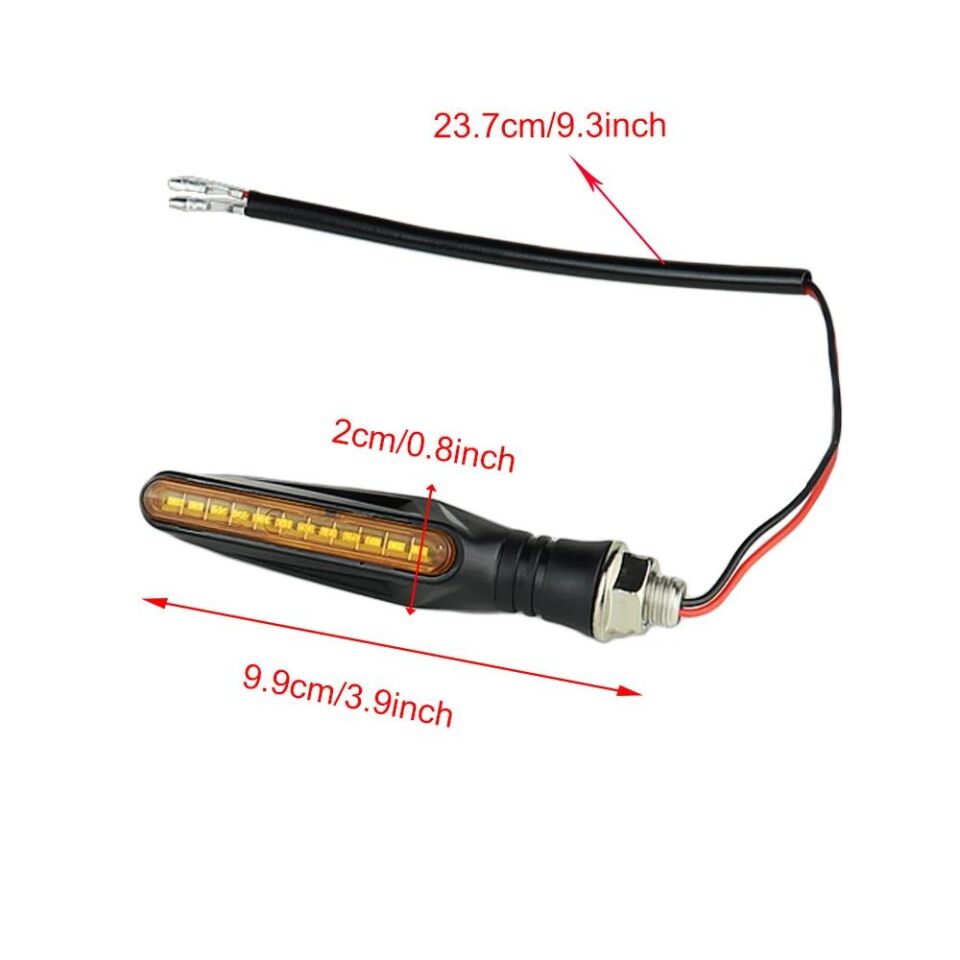 Led Sinyal Kayar (Sarı) İkili Takım