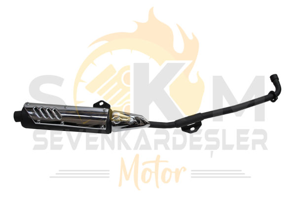 Mondıal 125Sfs Egzoz Komple (Sıyah) Orijinal