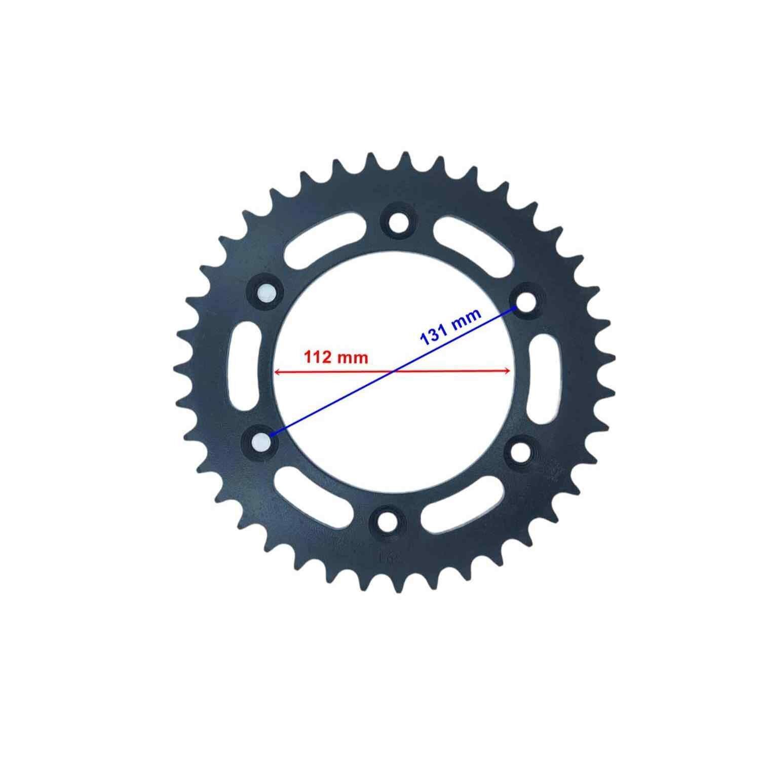 Motoran Spada Anton 200 Arka Dişli 520-39T İç 112 Mm 6 Delikli Ind Öm
