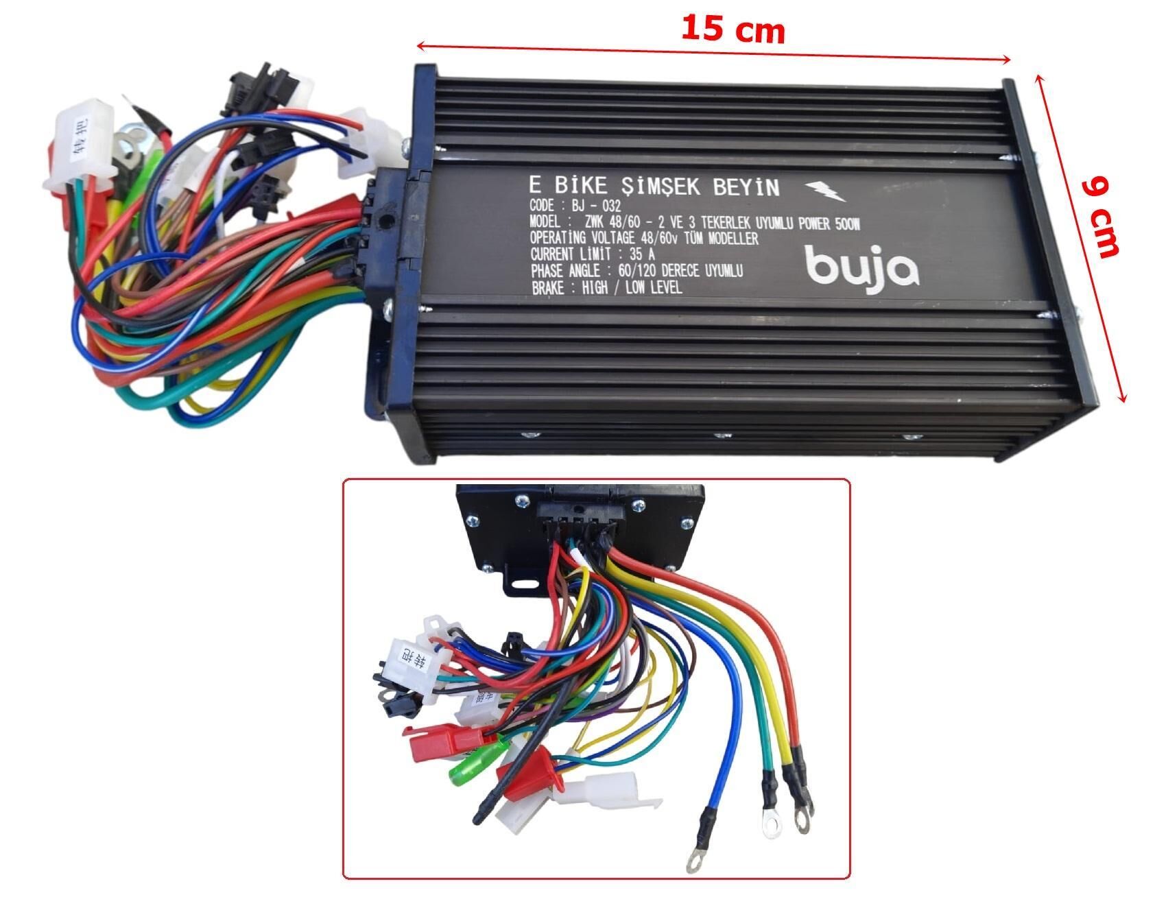 E-Bis Hız Kontrol Cdi Akıllı Beyin 48-60V 500W Zwk Kara Şimşek