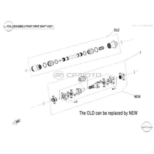 Cf Moto Atv Ön Şaft Mili Ve Kayıcı 400-Atr-L 2017 23 Cm *
