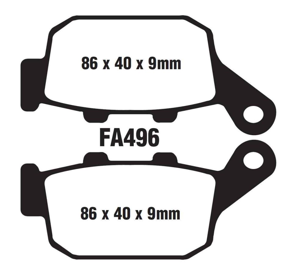 Honda Arka Disk Balata Fa496 A Nc 700-750 Xl600-650-700-Cbr250-Cbr500R-Xrv750-Suzuki İnazuma Gv250 F
