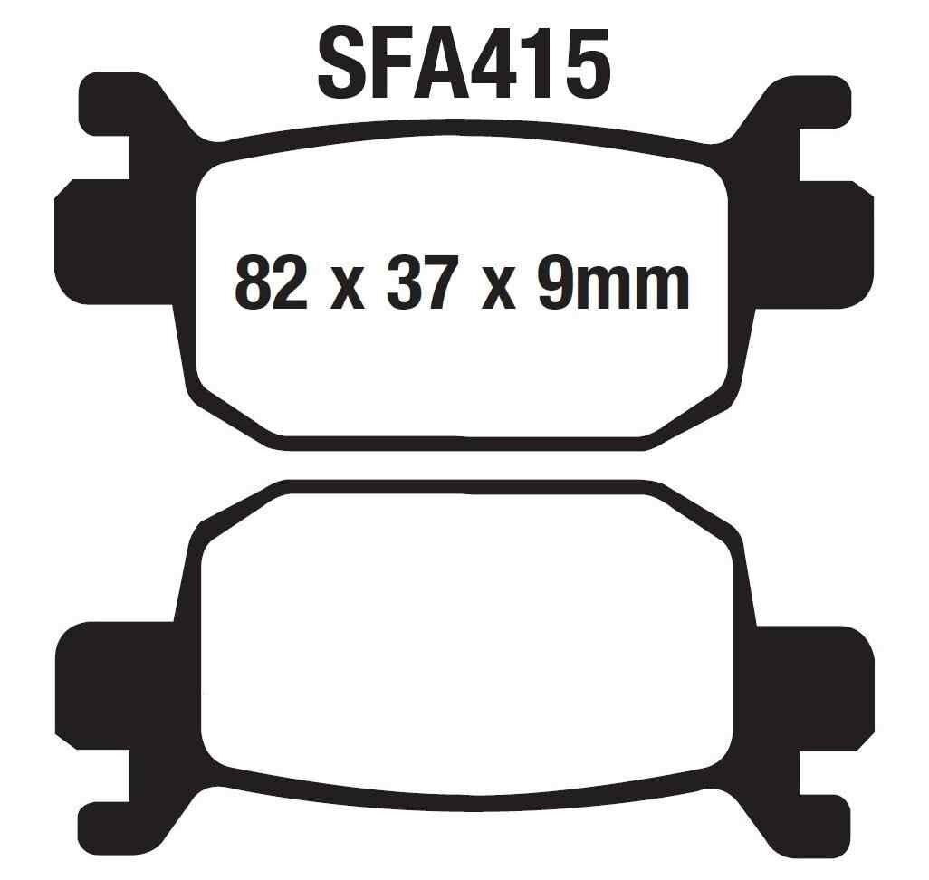 Mondial Arka Fren Disk Balatası Sfa415 Honda Forza 250 (18-23) Nss 300 (13-22)