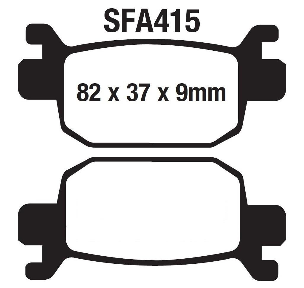 Mondial Arka Fren Disk Balatası Sfa415 Honda Forza 250 (18-23) Nss 300 (13-22)