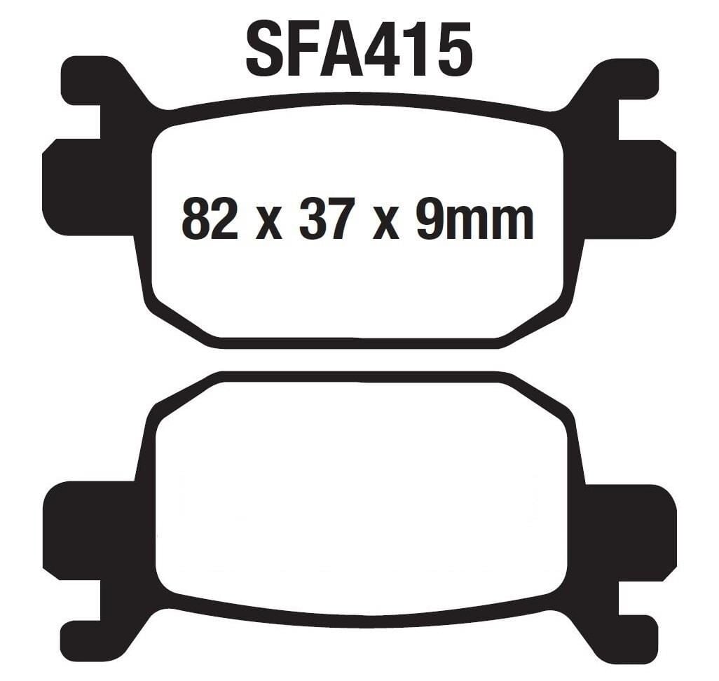 Mondial Arka Fren Disk Balatası Sfa415 Honda Forza 250 (18-23) Nss 300 (13-22)
