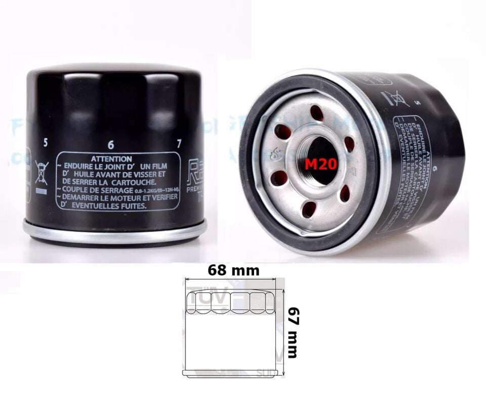 Yağ Filtresi Hf138(X07) Gw250 İnazuma Burgman An650 V-Strom Dl650-250-1000 Gsx-R 250-600-1000