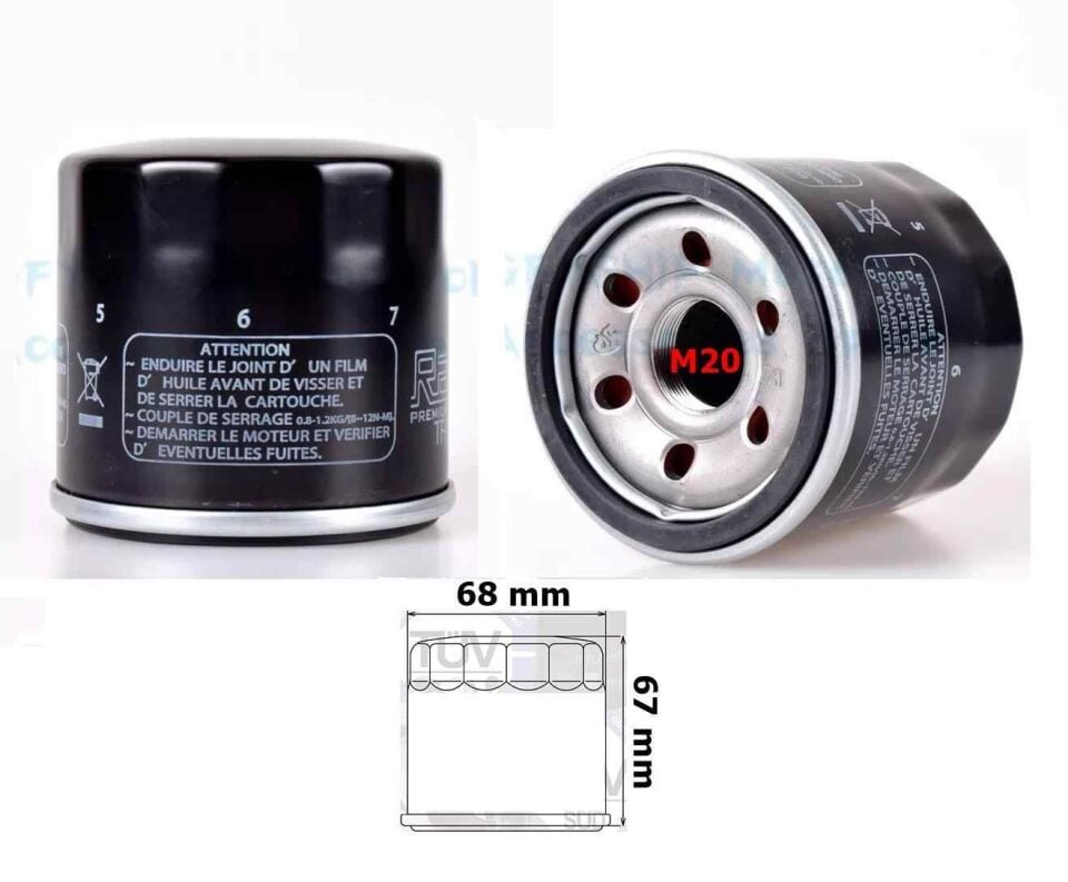 Yağ Filtresi Hf138(X07) Gw250 İnazuma Burgman An650 V-Strom Dl650-250-1000 Gsx-R 250-600-1000
