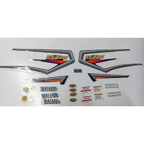 Yamaha Rx King 135 Yeni Kasa Siyah Renk Sticker Seti