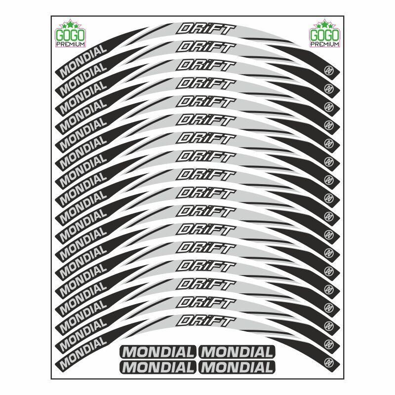 Mondial Drift L Uyumlu Beyaz 1 Set Jant Şeridi