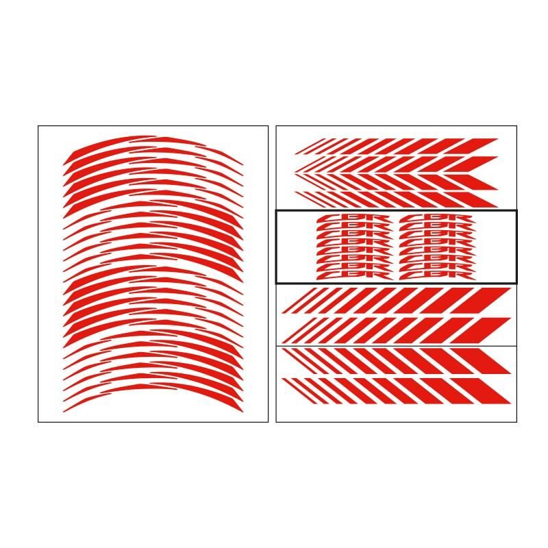 Honda Reflektör Kırmızı Cbr Uyumlu Racıng 1 Set Jant Şeridi