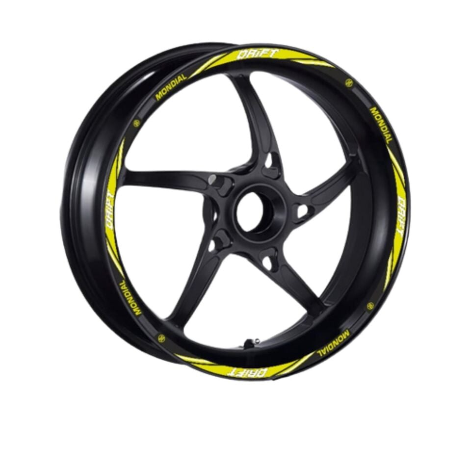 Mondial Drift L Flo Sarı 1 Set Jant Şeridi
