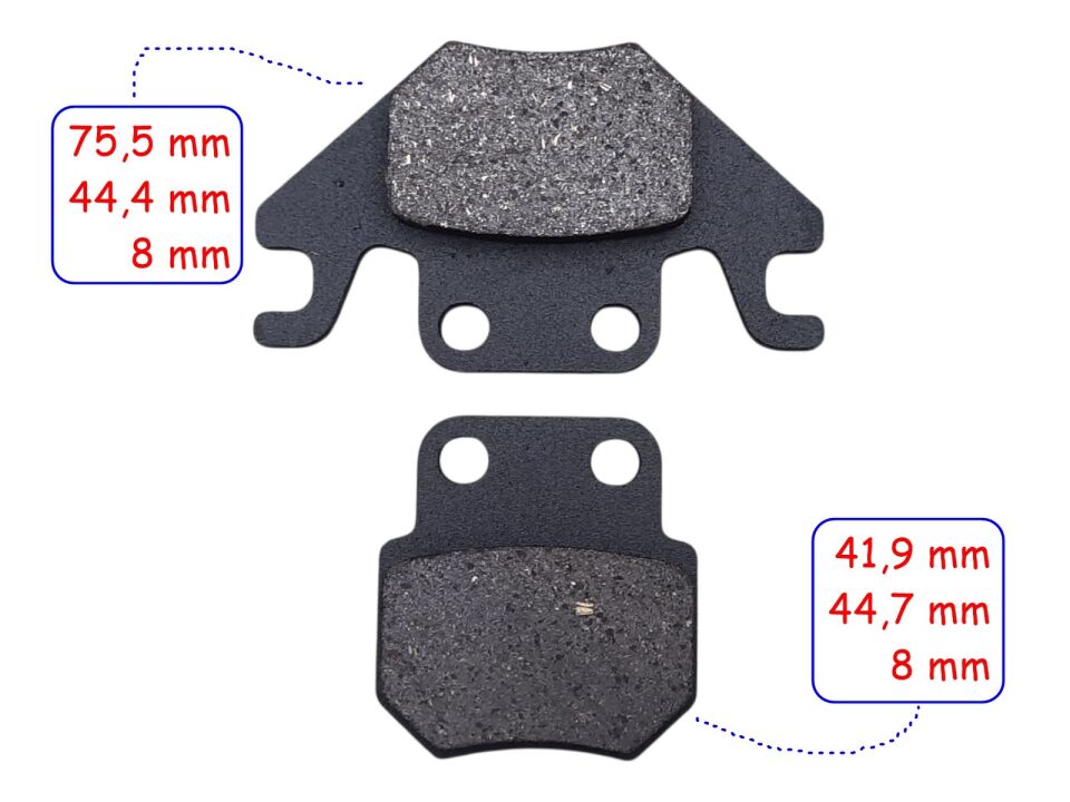 Mondial Arka Fren Disk Balatası Fa988 İth Rks Des 125 Prostreet 125