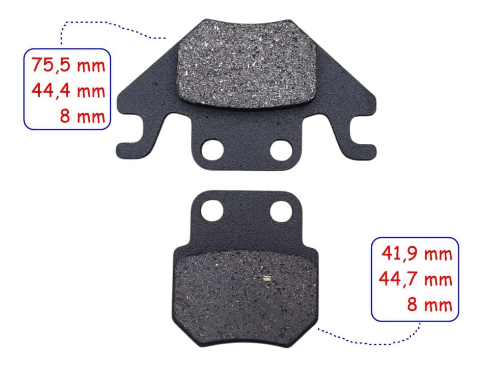 Mondial Arka Fren Disk Balatası Fa988 İth Rks Des 125 Prostreet 125