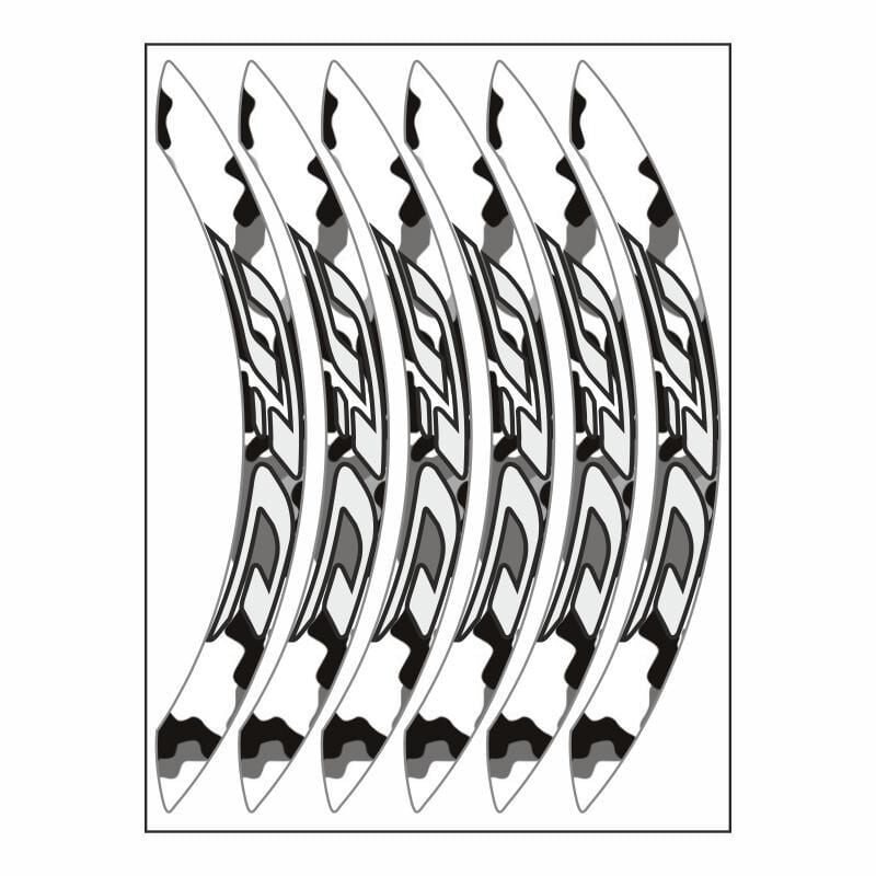 Honda Beyaz Kamuflaj Geniş Dio Uyumlu 1 Set Jant Şeridi