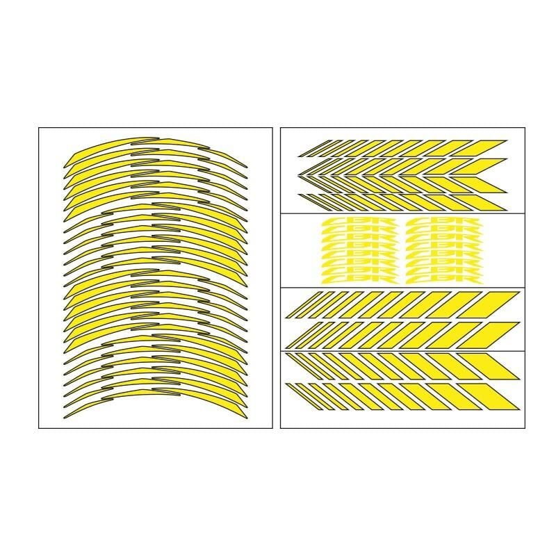 Honda Florasan Sarı Cbr Uyumlu Racıng 1 Set Jant Şeridi