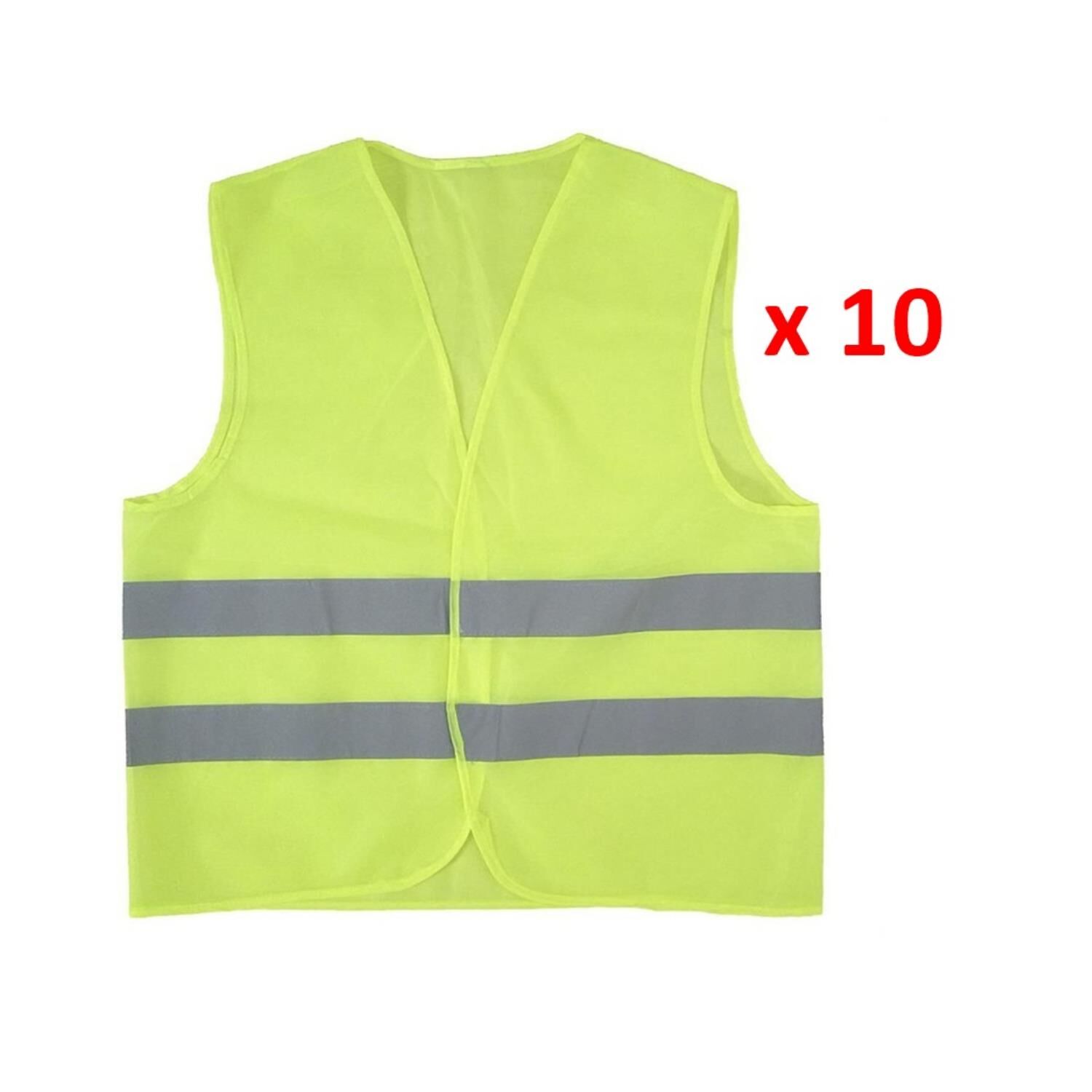 Yelek Reflektörlü Sarı 10 Lu Paket