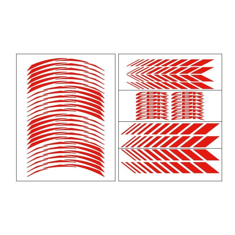 Honda Florasan Kırmızı Cbr Uyumlu Racıng 1 Set Jant Şeridi