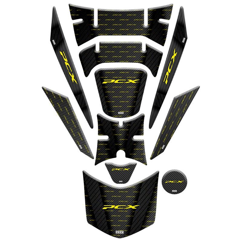 Honda Pcx 2018 - 2020 Uyumlu Tank Pad Set 013