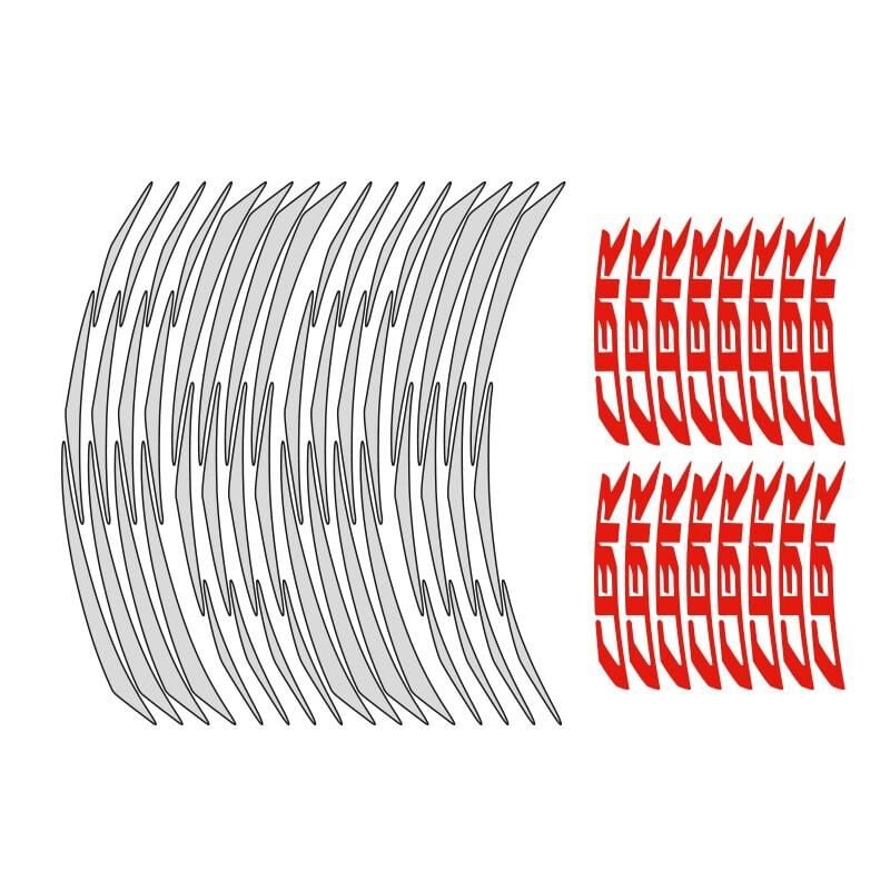 Honda Reflektör Beyaz Cbr Uyumlu 1 Set Jant Şeridi