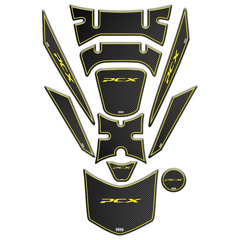 Honda Pcx 2018 - 2020 Uyumlu Tank Pad Set 014