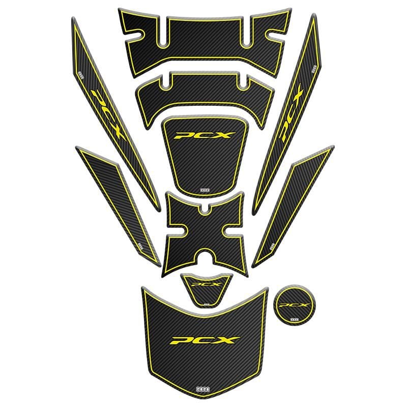 Honda Pcx 2018 - 2020 Uyumlu Tank Pad Set 014