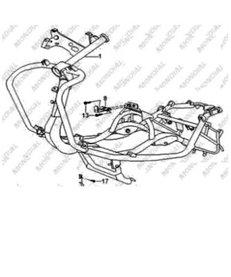 Mondial Şasi Sk 125 Mt Orj.