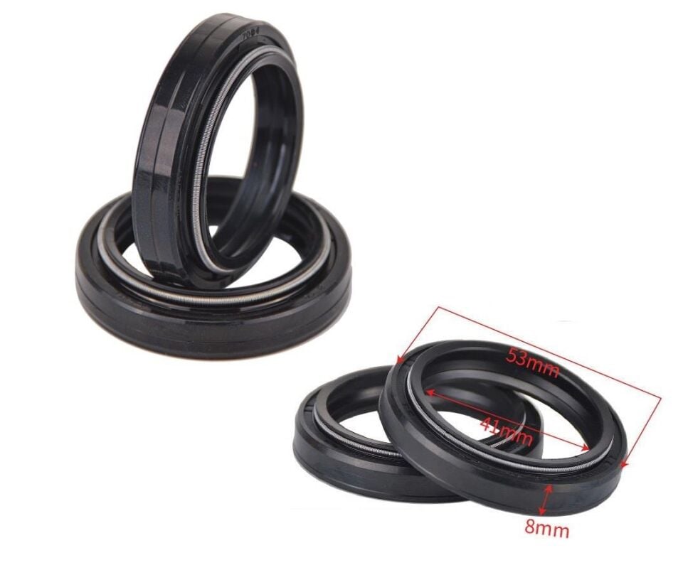 Yamaha Ön Amortisör Keçesi 41-53-8/10,5 2 Li Set Uyumlu Mt-07 (14-17) Mt-09 (14-15)