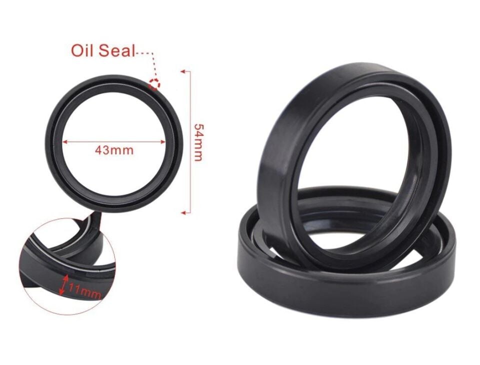 Suzuki Ön Amortisör Keçesi 43-54-11 2 Li Set Uyumlu Dl650 V-Strom, Gsx R750-R1000