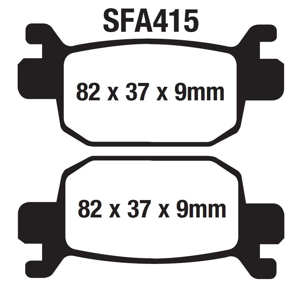 Honda Arka Fren Disk Balatası Sfa415 Ask Forza 250 (18-23) Nss 300 (13-22)