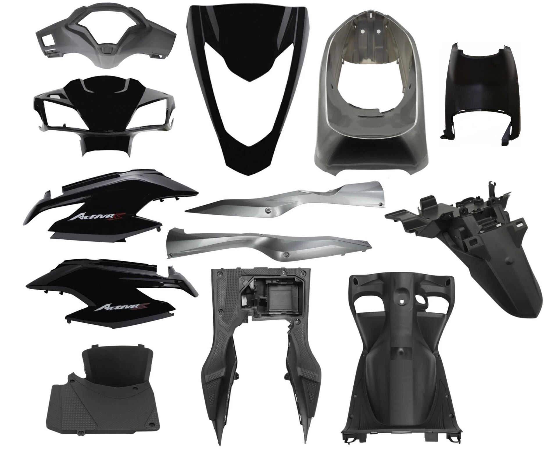 Honda Activa 125 S Kaporta Seti Siyah Ym 13 Parça