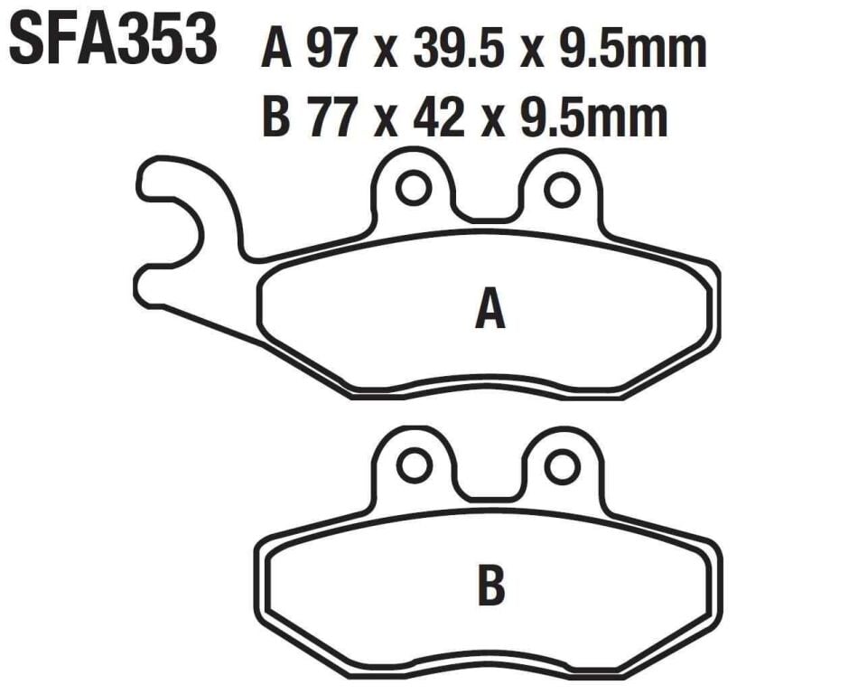 Ön Fren Disk Balatası Sfa353 Vespa Gts150 Primavera 125-150, Piaggio Fly Liberty