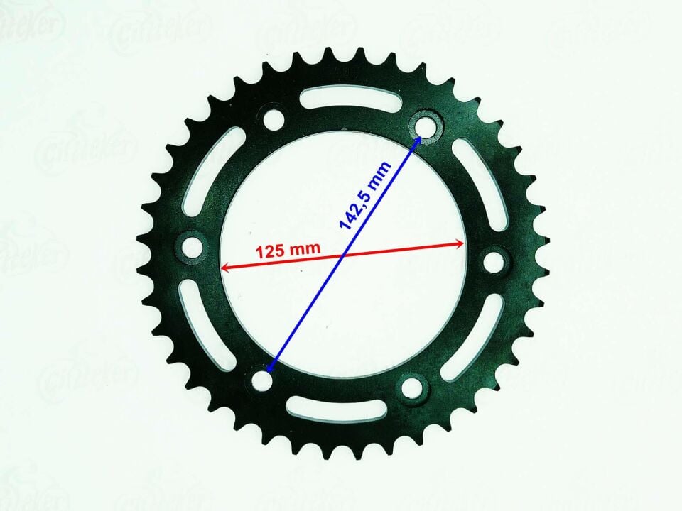 Honda Arka Dişli 520-39T İç 125 Mm 6 Delik Crf 250 L(2013-2018) 250 Rally(2017) Öm