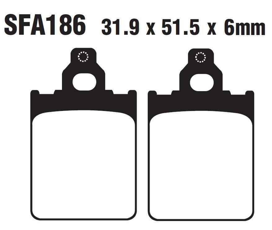 Ön Fren Disk Balatası Sfa186 Vespa Px150 Px200 (1998-2007)