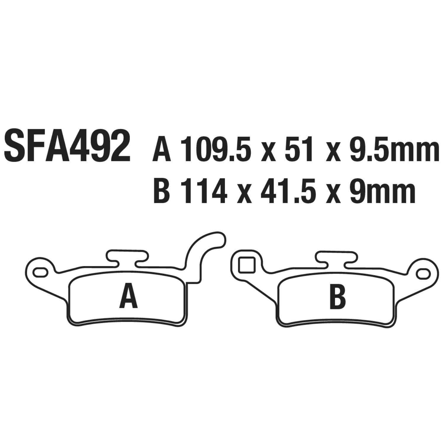 Yamaha Ön Fren Disk Balatası Sfa492 İth Bws 125 Xenter 150 Uyumlu