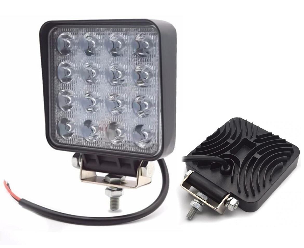 16 Ledli Kare Far 12V-80V