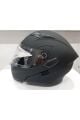 Jk-20  Jk 902 Mat Siyah Çene Pedli Güneş Vizörlü Çeneden Açılır Kask [Mat Black]