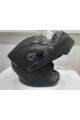 Jk-20  Jk 902 Mat Siyah Çene Pedli Güneş Vizörlü Çeneden Açılır Kask [Mat Black]