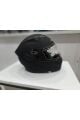 Jk-20  Jk 902 Mat Siyah Çene Pedli Güneş Vizörlü Çeneden Açılır Kask [Mat Black]