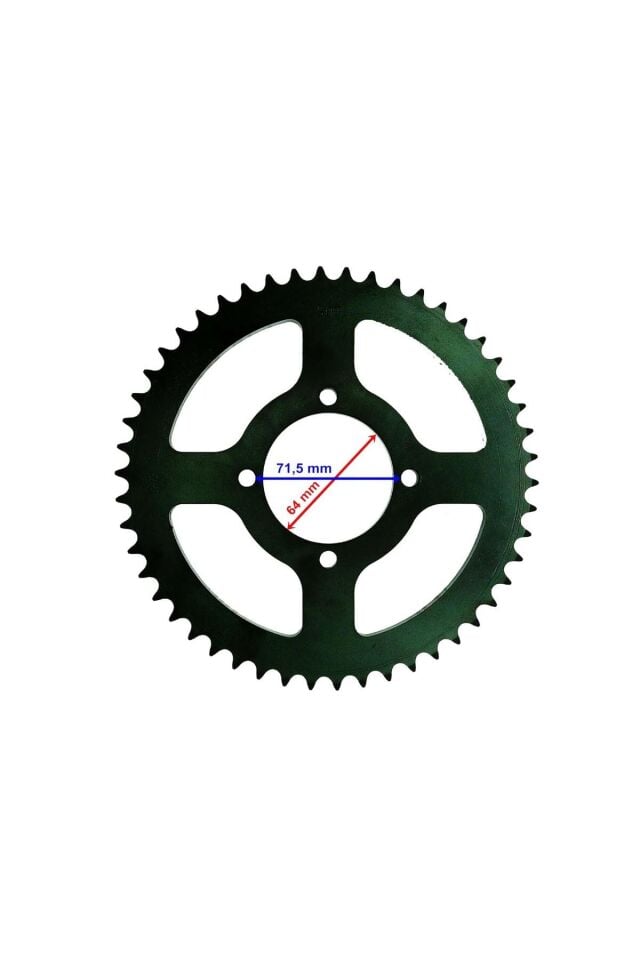 Ybr Uyumlu Arka Dişli 428-50T İç 64 Mm Ind Öm