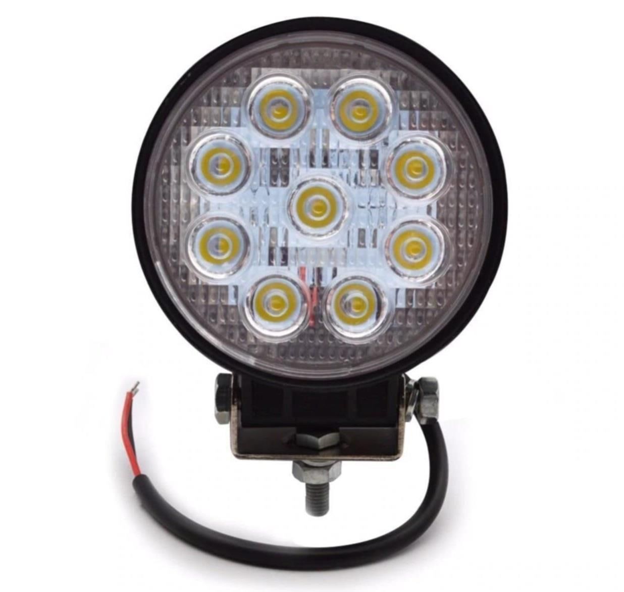 9 Ledli Yuvarlak Far 12V-80V