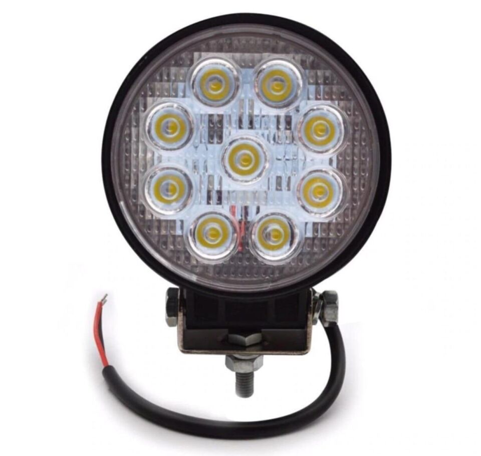 9 Ledli Yuvarlak Far 12V-80V