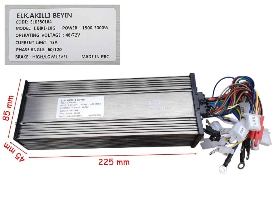 E-Bis Cdi Akıllı Beyin 48/72V 1500-3000W 43A 60/120D