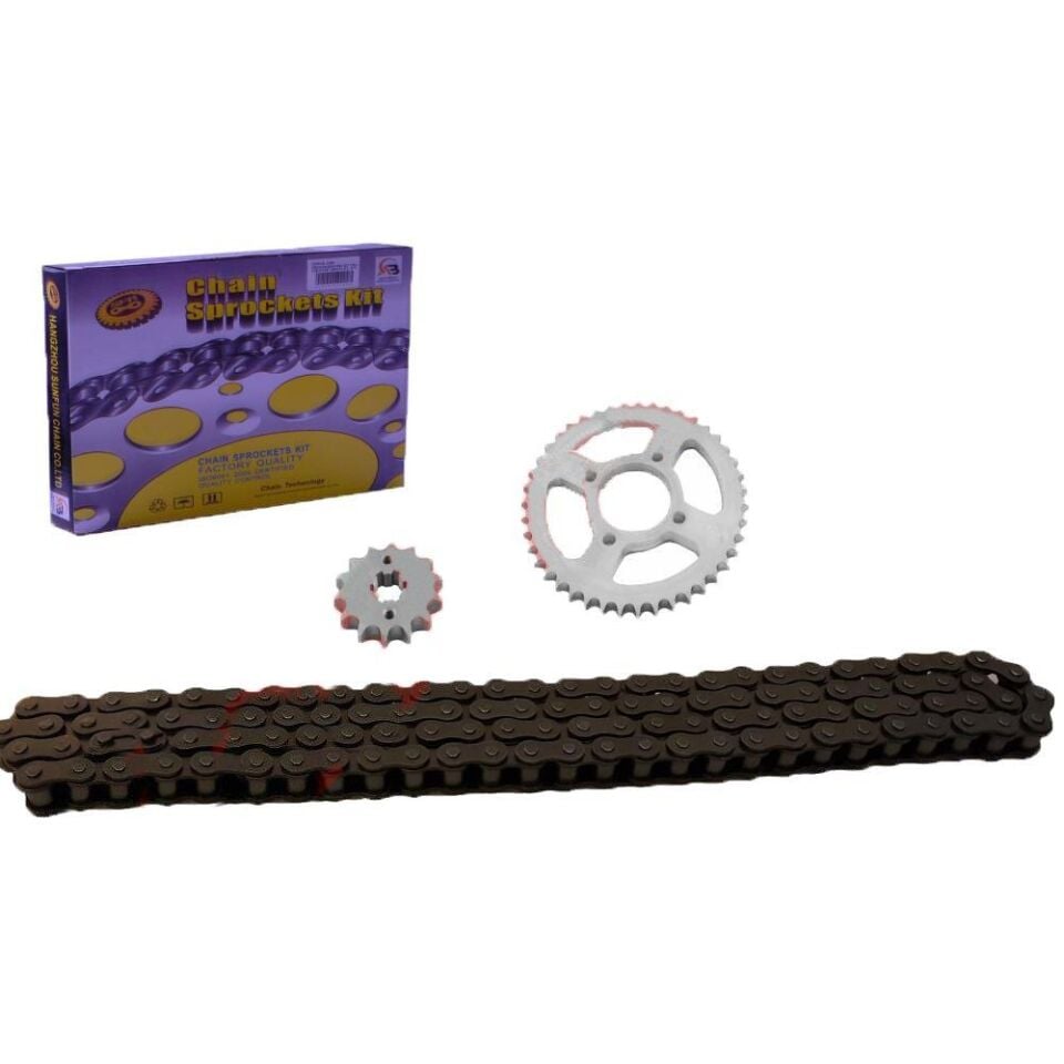 Ybr Uyumlu Ön-Arka Dişli Zincir Set 428H-118L 14-45T Sfr