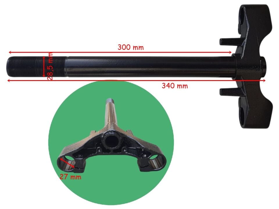 Yuki E-Bis 3 Teker Yolcu Greta Ön Maşa 27-300 Mm