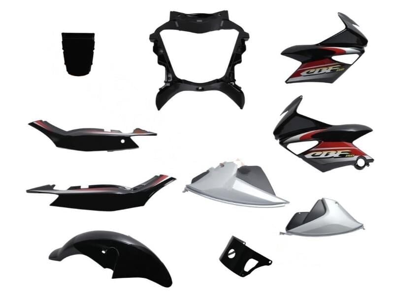 Honda Cbf 150 Kaporta Seti Siyah 9 Parça