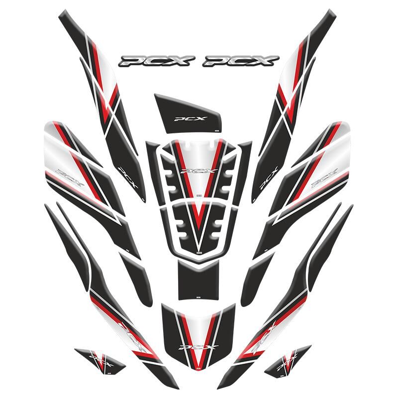 Honda Pcx 2021 - 2023 Uyumlu Tank Pad Set 003