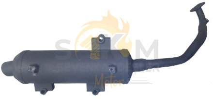 Mondıal 125Msh İ Egzoz (Sıyah) (2021) Orijinal