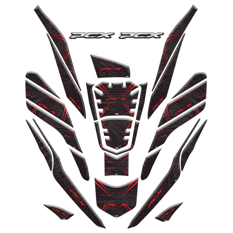 Honda Pcx 2021 - 2024 Uyumlu Tank Pad Set 005